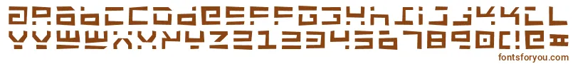 Шрифт RocketJunk – коричневые шрифты на белом фоне