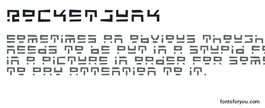 Обзор шрифта RocketJunk