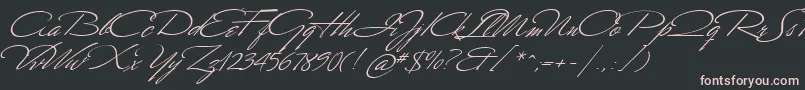 MrCanfields Font – Pink Fonts on Black Background