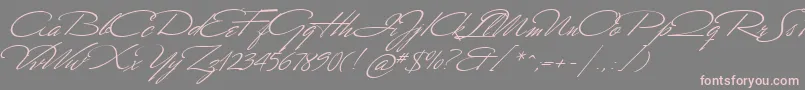 MrCanfields Font – Pink Fonts on Gray Background