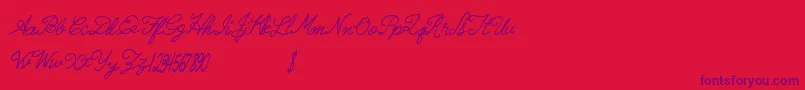 Radicalllamas Font – Purple Fonts on Red Background