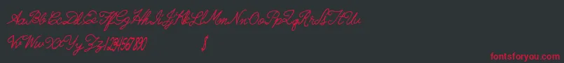 Radicalllamas Font – Red Fonts on Black Background