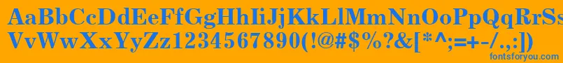 More about ExcelsiorLtBold Font ExcelsiorLtBold Font – Blue Fonts on Orange Background