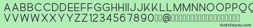 Quick Font – Black Fonts on Green Background