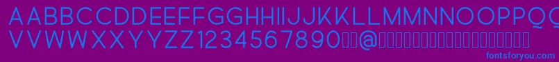 Quick Font – Blue Fonts on Purple Background