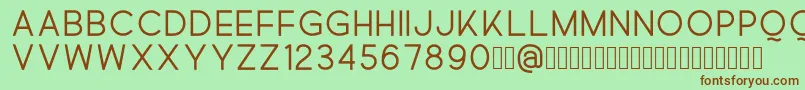 Quick Font – Brown Fonts on Green Background