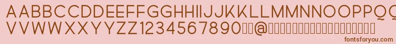 Quick Font – Brown Fonts on Pink Background
