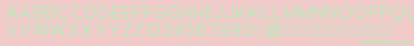 Quick Font – Green Fonts on Pink Background