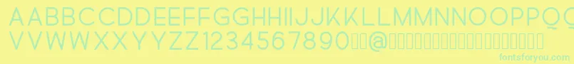 Quick Font – Green Fonts on Yellow Background