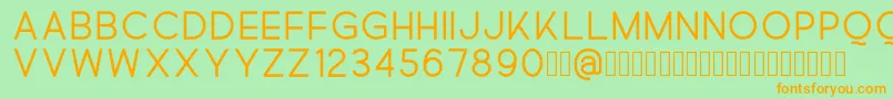 Quick Font – Orange Fonts on Green Background