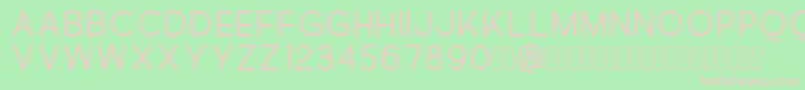 Quick Font – Pink Fonts on Green Background