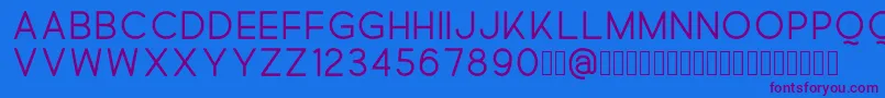 Quick Font – Purple Fonts on Blue Background