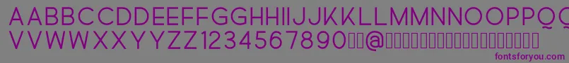 Quick Font – Purple Fonts on Gray Background