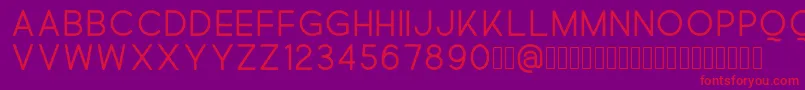 Quick Font – Red Fonts on Purple Background