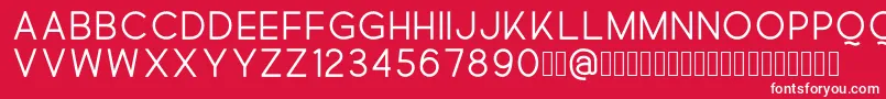 Quick Font – White Fonts on Red Background