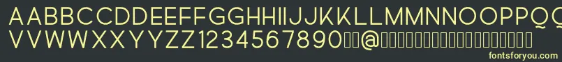 Quick Font – Yellow Fonts on Black Background