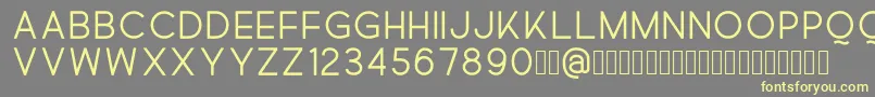 Quick Font – Yellow Fonts on Gray Background