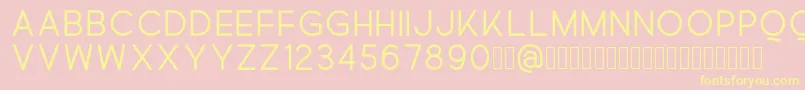 Quick Font – Yellow Fonts on Pink Background