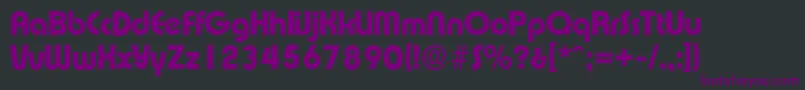 ExpressaserialXboldRegular Font – Purple Fonts on Black Background