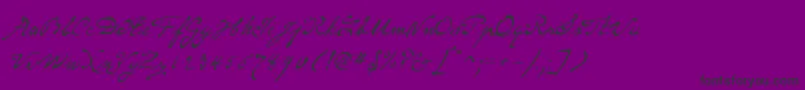 P22MonetRegular-Schriftart – Schwarze Schriften auf violettem Hintergrund