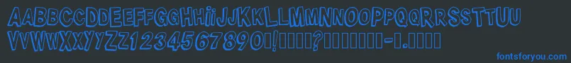 More about Jerantet1977 Font Jerantet1977 Font – Blue Fonts on Black Background