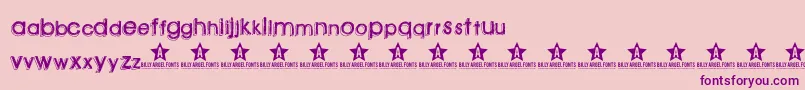 Greenpil Font – Purple Fonts on Pink Background