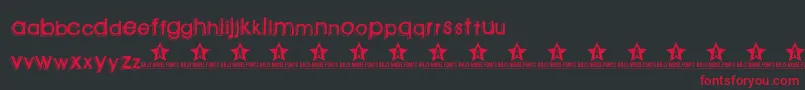 Greenpil Font – Red Fonts on Black Background