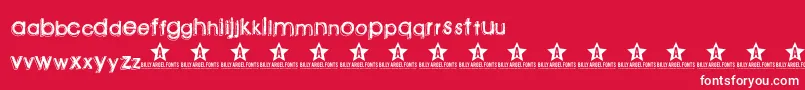 Greenpil Font – White Fonts on Red Background