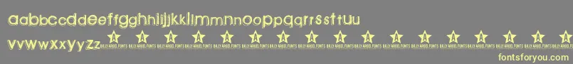 Greenpil Font – Yellow Fonts on Gray Background