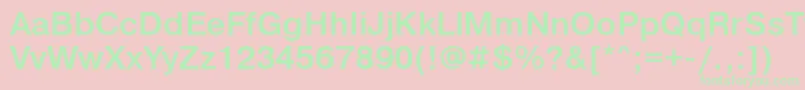 PragmaticalightfttBold-fontti – vihreät fontit vaaleanpunaisella taustalla