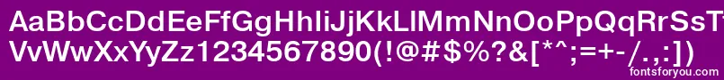 フォントPragmaticalightfttBold – 紫の背景に白い文字