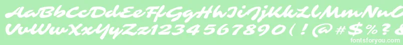 More about SarinaRegular Font SarinaRegular Font – White Fonts on Green Background
