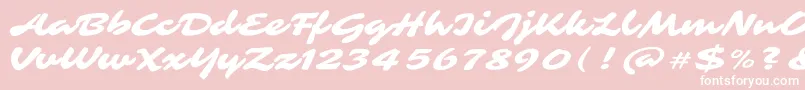 SarinaRegular Font – White Fonts on Pink Background