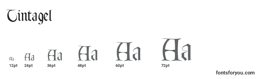 Tintagel Font Sizes