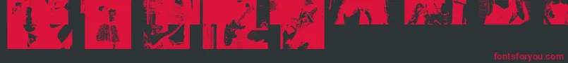 Amybats4 Font – Red Fonts on Black Background