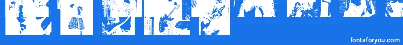 More about Amybats4 Font Amybats4 Font – White Fonts on Blue Background