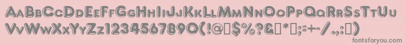 FragiledbNormal Font – Gray Fonts on Pink Background