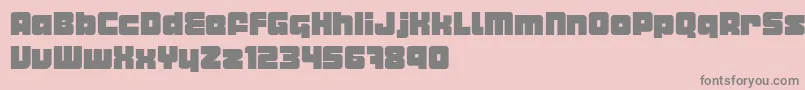 MetropolianDemo Font – Gray Fonts on Pink Background