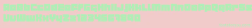 MetropolianDemo Font – Green Fonts on Pink Background