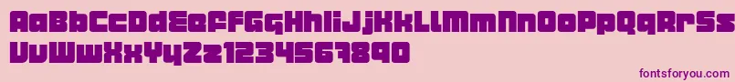 MetropolianDemo Font – Purple Fonts on Pink Background