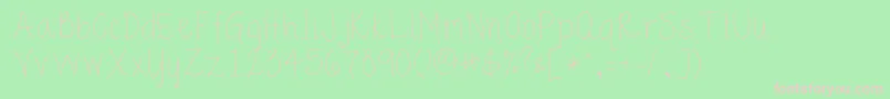 Guppy Font – Pink Fonts on Green Background