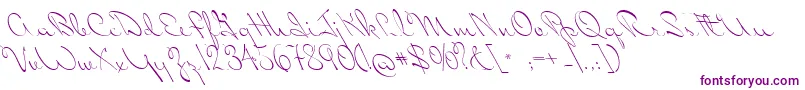 MissBlaker-Schriftart – Violette Schriften