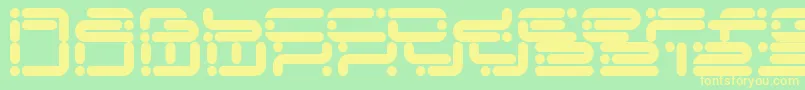 Шрифт Chicory ffy – жёлтые шрифты на зелёном фоне