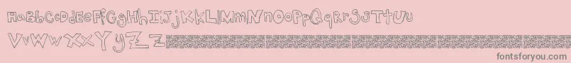 Jacktrades Font – Gray Fonts on Pink Background