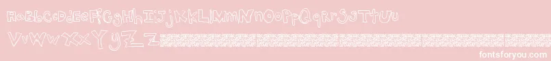 Jacktrades Font – White Fonts on Pink Background