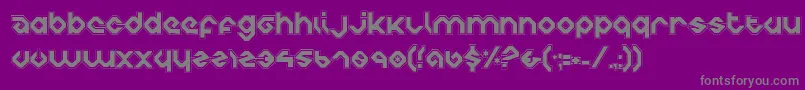 CharliesAnglesCollegiate Font – Gray Fonts on Purple Background