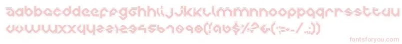 フォントCharliesAnglesCollegiate – 白い背景にピンクのフォント