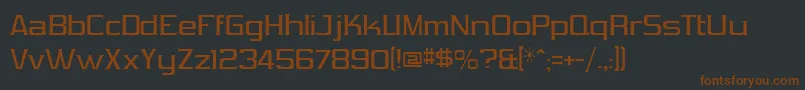Шрифт VibrocenVibrocen2 – коричневые шрифты на чёрном фоне