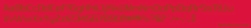 VibrocenVibrocen2 Font – Brown Fonts on Red Background