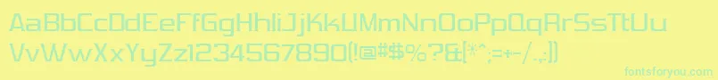 VibrocenVibrocen2 Font – Green Fonts on Yellow Background
